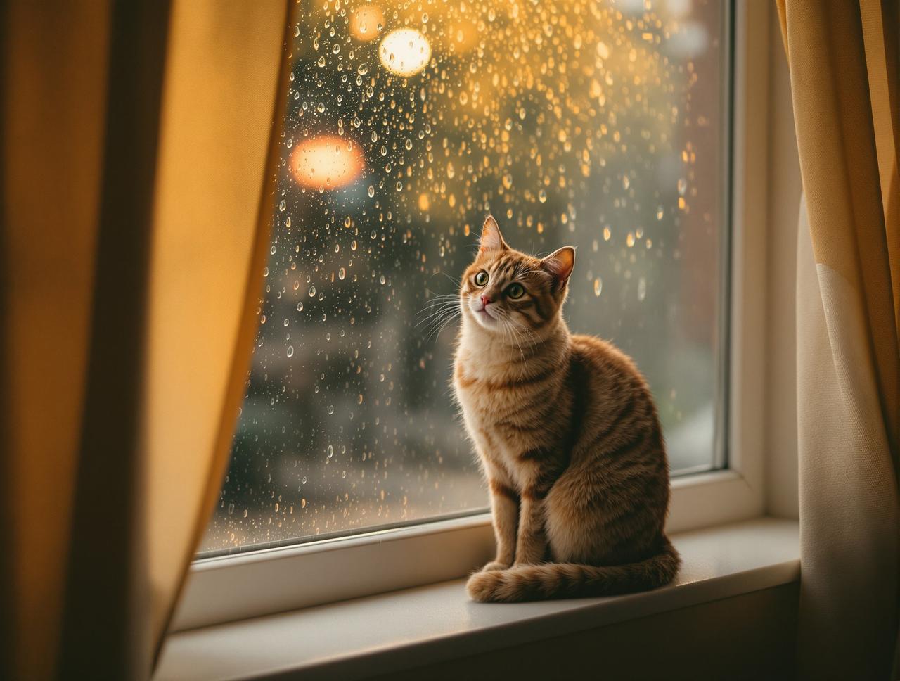 雨天窗台的猫 - 神马电影 雨天窗台的猫